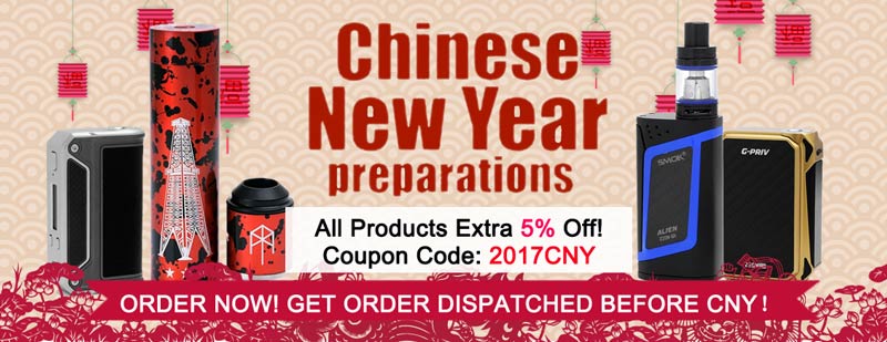 Order Now! Get Packet Shipped Before CNY - 3FVAPE