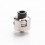 asy Armor Engine Style RDA Rebuildable Dripping Atomizer w/ BF Pin - Silver, Titanium Alloy, 22mm Diameter