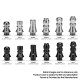 Authentic KIZOKU Chess Series Replacement 510 Drip Tip for RDA / RTA/RDTA/Sub-Ohm Tank Atomizer - Black, Bishop, 26.73mm (6 PCS)