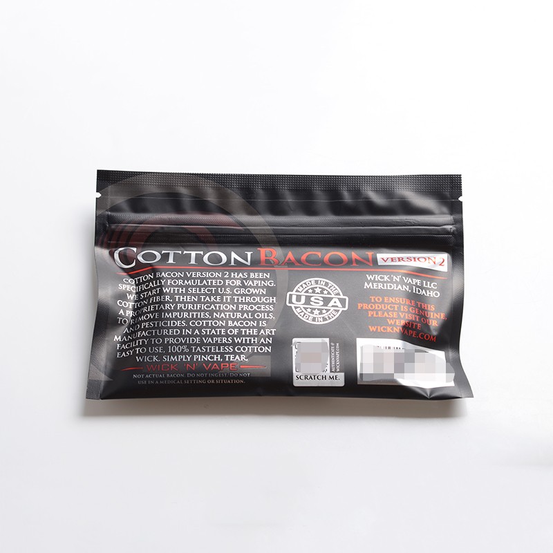 即出荷 Vape cotton bacon v2.0 袋セット ギフト付き
