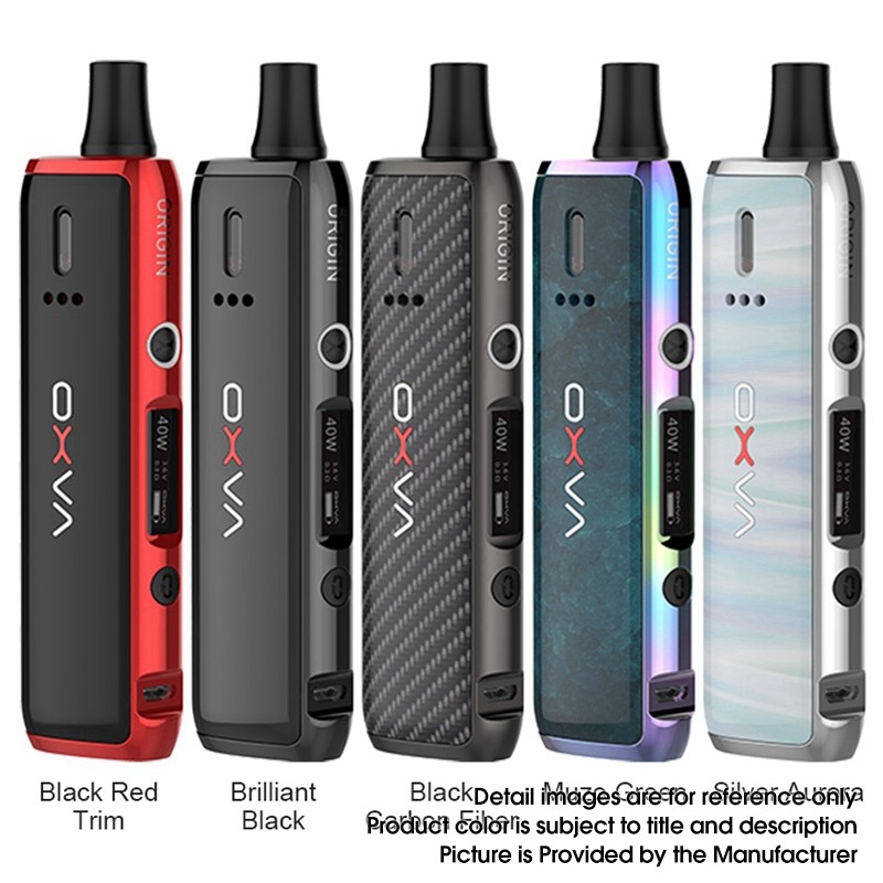 Buy Authentic OXVA Origin 40W VW Mod AIO Black Red Trim Pod System Kit