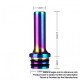 Authentic Reewape AS248 510 Drip Tip for RDA / RTA / RDTA / Sub Ohm Tank Atomizer - Rainbow, Stainless Steel