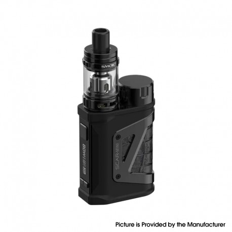 Authentic SMOK Scar-Mini Kit 80W VW Box Mod with TFV9 Mini Tank Atomizer - Black, VW 1~80W, 1 x 18650, 3.0ml, 0.15ohm