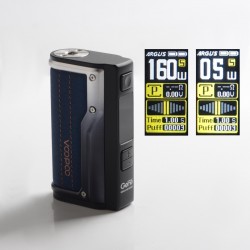 Authentic VOOPOO Argus GT 160W TC VW Variable Wattage Box Mod - Dark Blue, 5~160W, 2 x 18650