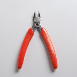 Authentic Coil Master Wire Cutters - Red, Chrome-Vanadium Steel, Flush Cut, Angled Precision