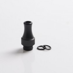 Authentic Auguse CG V2 510 Drip Tip for RBA / RTA / RDA Atomizer - Matte Black ε, POM + SS, 25mm