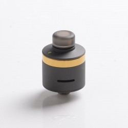 Authentic BP Mods Bushido V3 RDA Dripping Atomizer w/ BF Pin - DLC Gray + Genuine Gold, Stainless Steel, 22mm Diameter