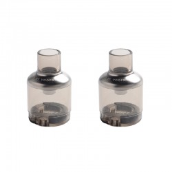 Authentic Voopoo TPP Empty Pod Cartridge for TPP Tank Atomizer / Drag 3 Kit / Drag X Plus Kit - Silver, 5.5ml (2 PCS)