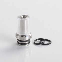 Authentic Auguse 510 Drip Tip for RBA / RTA / RDA Atomizer - Transparent, Stainless Steel+ PC, 19.5mm