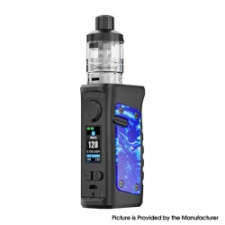 Authentic VandyVape Jackaroo Mini 128W TC VW Box Mod Kit - Resin Blue Porcelain, VW 5~128W, 4000mAh, 4.0ml, 0.15ohm