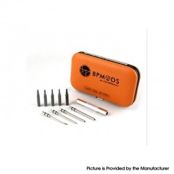 Authentic BP MODS Tool Kit - Flat Head Screwdriver, Philip's Head Screwdriver, Hex Screwdriver, Coiling Pole, Cotton Hook