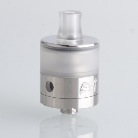 SXK EVL Wraith Style RTA Rebuildable Tank Atomizer - Silver, 316SS + PC, 2.0ml, 22mm Diameter