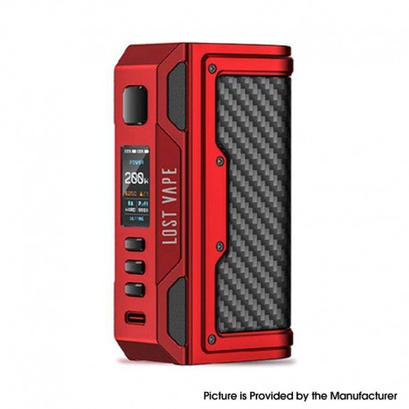 Buy Authentic Lost Vape Thelema Quest 200w Vw Box Mod Matte Red Carbon 