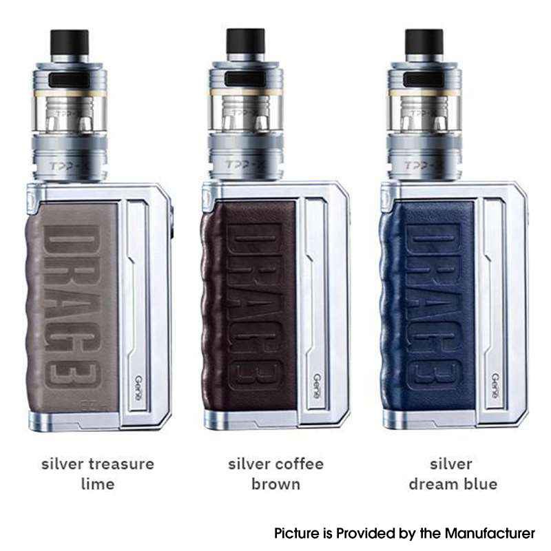 Buy Authentic Voopoo Drag 3 177W VW Box Mod Kit with TPP-X Pod