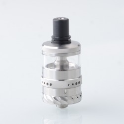 Authentic Koguovape Gamo RTA Rebuildable Tank Atomizer - Silver, SS316 + Glass + POM, 3.0ml, 23mm Diameter