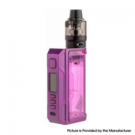 Buy Authentic Lost Vape Thelema Quest 200W VW Box Mod Kit Purple Clear