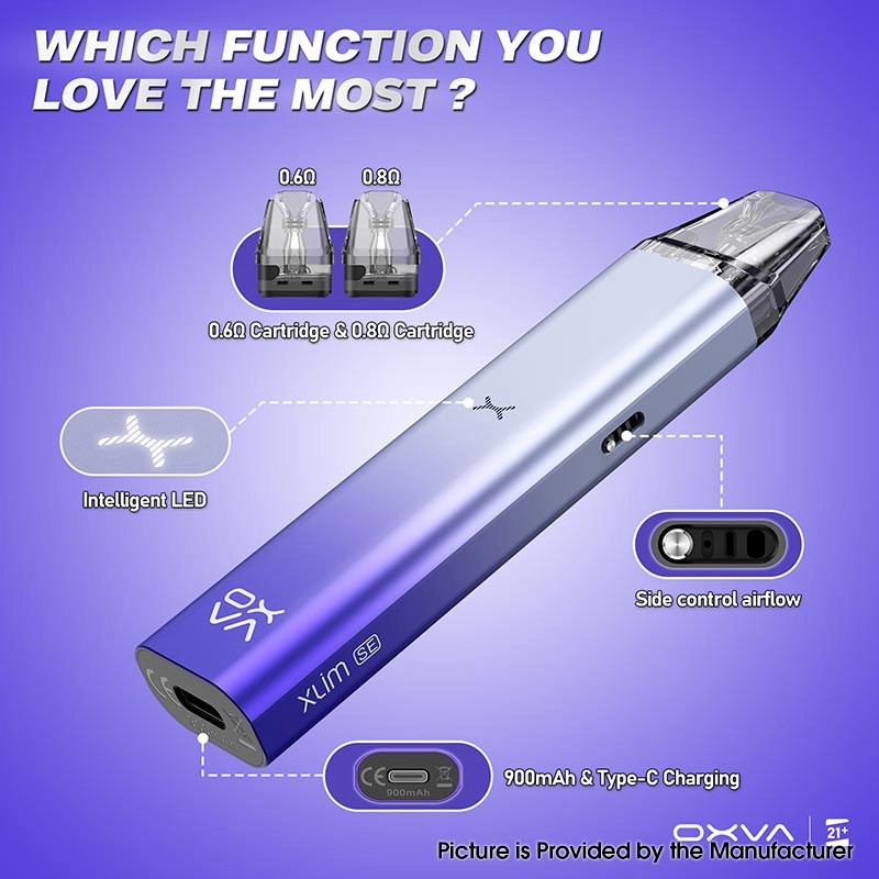 Buy Authentic OXVA Xlim SE 25W Pod System Vape Kit Dark Blue