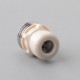 Mission MXV Nuke Style Drip Tip Set for BB / Billet Mod - Silver + Grey, 1 PEEK Mouthpiece