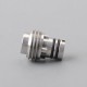 Mission MXV Nuke Style Drip Tip Set for BB / Billet Mod - Silver + Grey, 1 PEEK Mouthpiece