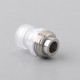 Mission MXV Nuke Style Drip Tip Set for BB / Billet Mod - Silver + Translucent, 1 PC Mouthpiece