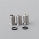 Mission MXV Nuke Style Drip Tip Set for BB / Billet Mod - Silver + Translucent, 1 PC Mouthpiece