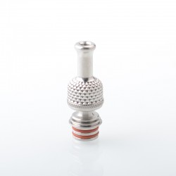 Authentic Auguse FOTO V2 510 Drip Tip for RDA / RTA / RDTA Atomizer - Silver, Titanium