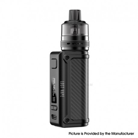 [Ships from Bonded Warehouse] Authentic LostVape Thelema Mini 45W Box Mod Kit with UB Lite Pod Tank - Carbon fiber, 1500mAh