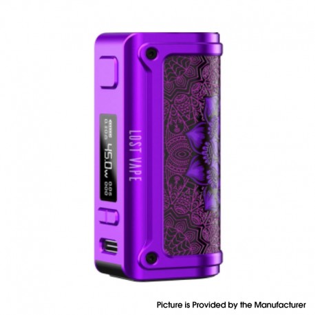 [Ships from Bonded Warehouse] Authentic LostVape Thelema Mini 45W Box Mod - Purple Survivor, 1500mAh, VW 5~45W