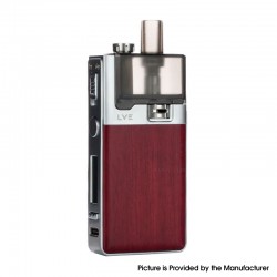 [Ships from Bonded Warehouse] Authentic LVE Orion II Pod System Mod Kit - Silver Purpleheart, 5~40W, 1500mAh, 4.5ml, 0.4ohm