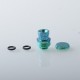 Authentic MK MODS Ti-type2 Drip Tip + Button Set for SXK BB / Billet - Green, Titanium Alloy