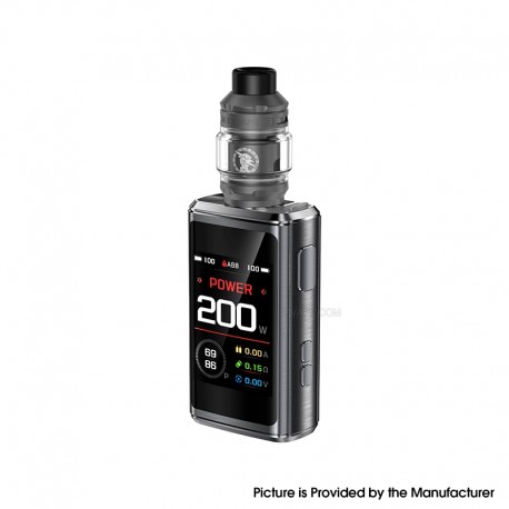 [Ships from Bonded Warehouse] Authentic GeekVape Z200 Zeus 200 200W VW Box Mod Kit + Z Sub Ohm 2021 Tank - GunMetal, 5~200W