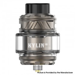 [Ships from Bonded Warehouse] Authentic VandyVape Kylin V3 RTA Atomizer - Gun Metal, 6ml, 25mm Diameter