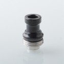 Phaze Style Drip Tip for BB / Billet / Boro AIO Box Mod - Black, Stainless Steel