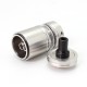 SXK Lindy Style RTA Rebuildable Tank Atomizer - Silver, 316SS, 5ml, 22mm, MTL 