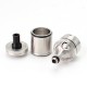 SXK Lindy Style RTA Rebuildable Tank Atomizer - Silver, 316SS, 5ml, 22mm, MTL 