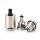 SXK Lindy Style RTA Rebuildable Tank Atomizer - Silver, 316SS, 5ml, 22mm, MTL 