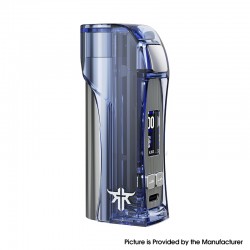 Authentic VandyVape Requiem 95W Box Mod - Clear Blue, VW 5~95W, 1 x 18650 / 20700 / 21700