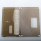 NS Modz Monarchy Square Style Front + Back Door Panel Plates for BB / Billet Box Mod - Tawny, PC (2 PCS)