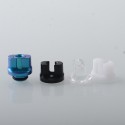 Authentic MK MODS Titanium TA Integrated Drip Tip Set for BB / Billet / Boro AIO Box Mod - Blue, 4 PCS Mouthpiece