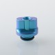 Authentic MK MODS Titanium TA Integrated Drip Tip Set for BB / Billet / Boro AIO Box Mod - Blue, 4 PCS Mouthpiece