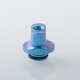 Authentic MK MODS Titanium TA Integrated Drip Tip Set for BB / Billet / Boro AIO Box Mod - Blue, 4 PCS Mouthpiece