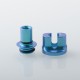 Authentic MK MODS Titanium TA Integrated Drip Tip Set for BB / Billet / Boro AIO Box Mod - Blue, 4 PCS Mouthpiece