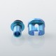 Authentic MK MODS Titanium TA Integrated Drip Tip Set for BB / Billet / Boro AIO Box Mod - Blue, 4 PCS Mouthpiece