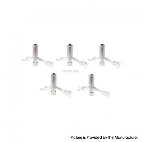 [Ships from Bonded Warehouse] Authentic Kanger T2 Clearomizer Coil Head - Silver, 1.8ohm (5 PCS)