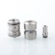 Flash V4.5S+ Style RTA Rebuildable Tank Atomizer - Silver, Titanium + Glass, 4.5ml, 23mm Diameter