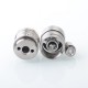 Flash V4.5S+ Style RTA Rebuildable Tank Atomizer - Silver, Titanium + Glass, 4.5ml, 23mm Diameter