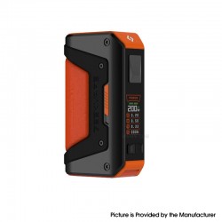 [Ships from Bonded Warehouse] Authentic GeekVape L200 Aegis Legend 2 200W VW Box Mod - Black Orange, 5~200W, 2 x 18650