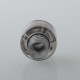 Monarchy P22 Style RDA Rebuildable Dripping Atomizer w/ BF Pin - Silver + Translucent, 22mm Diameter