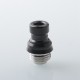 Mission XV Cosmos V2 Booster Style Integrated Drip Tip for BB / Billet / Boro AIO Box Mod - Black, Stainless Steel