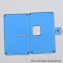 Authentic MK MODS Front + Back Cover Panel Plate w/ Button for Vandy Pulse AIO Mini 80W Kit - Blue, Square Button Hole